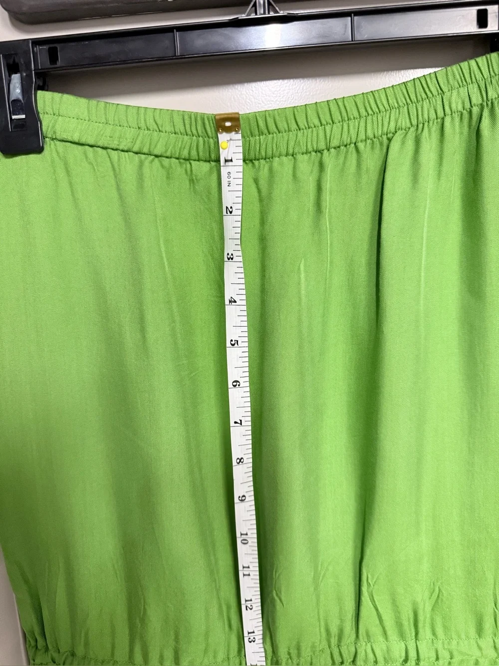 Michael Kors Bright Green Strapless Tiered Maxi Dress